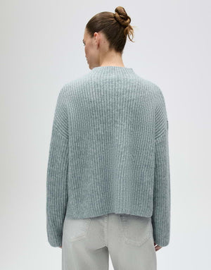 Poffa Ribbed Jumper With Pleated Detail