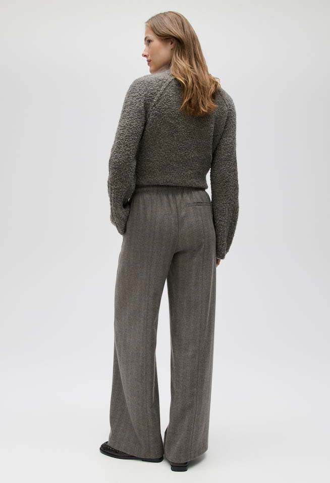 Melane Herringbone Trousers