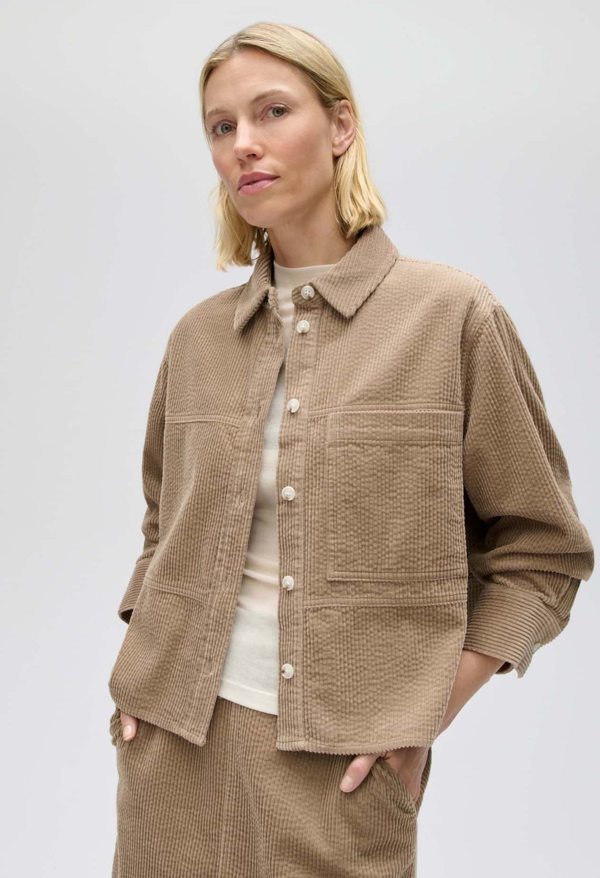 Myha Softness Loose Fit Corduroy Blouse – Pamela Scott