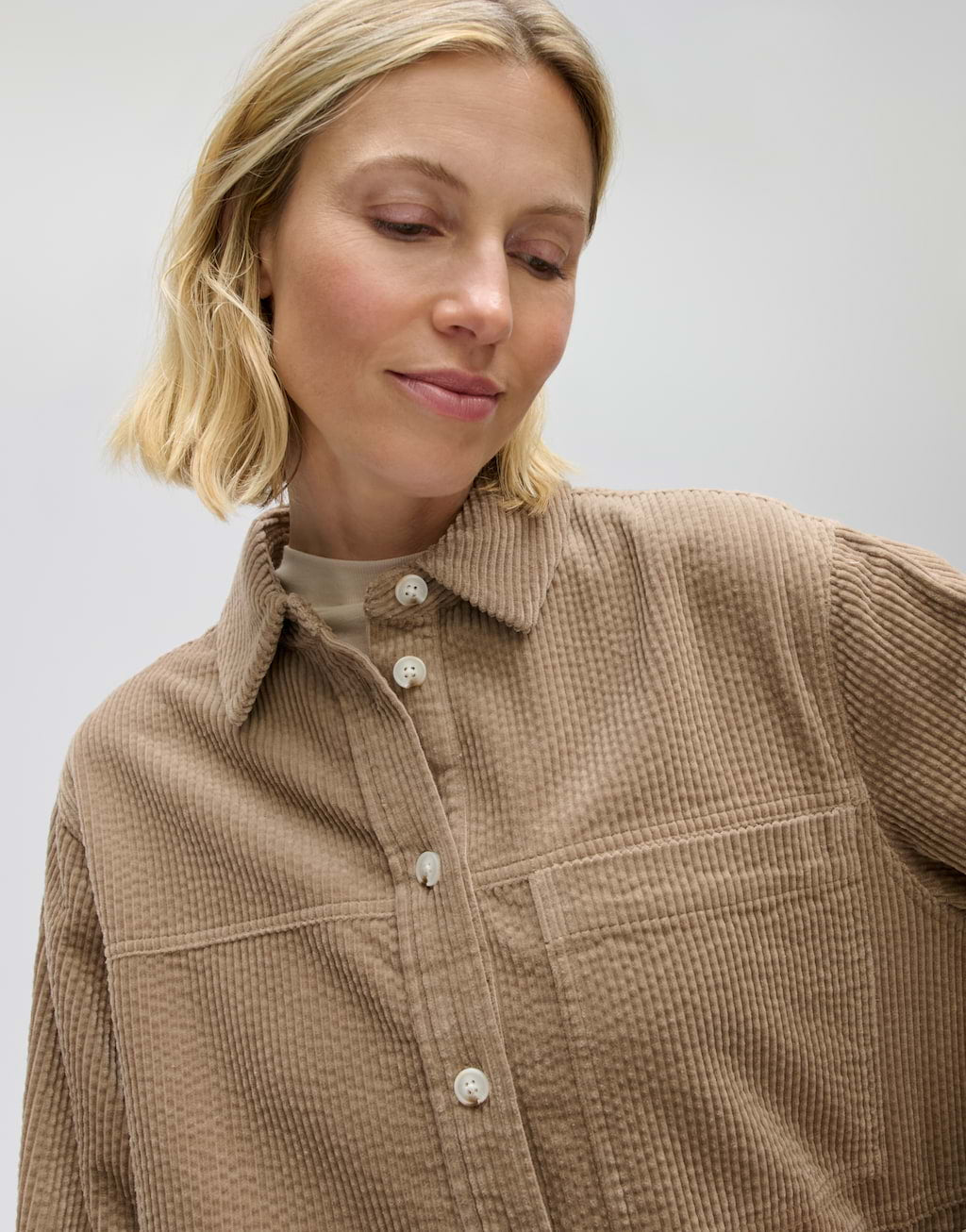 Myha Softness Loose Fit Corduroy Blouse