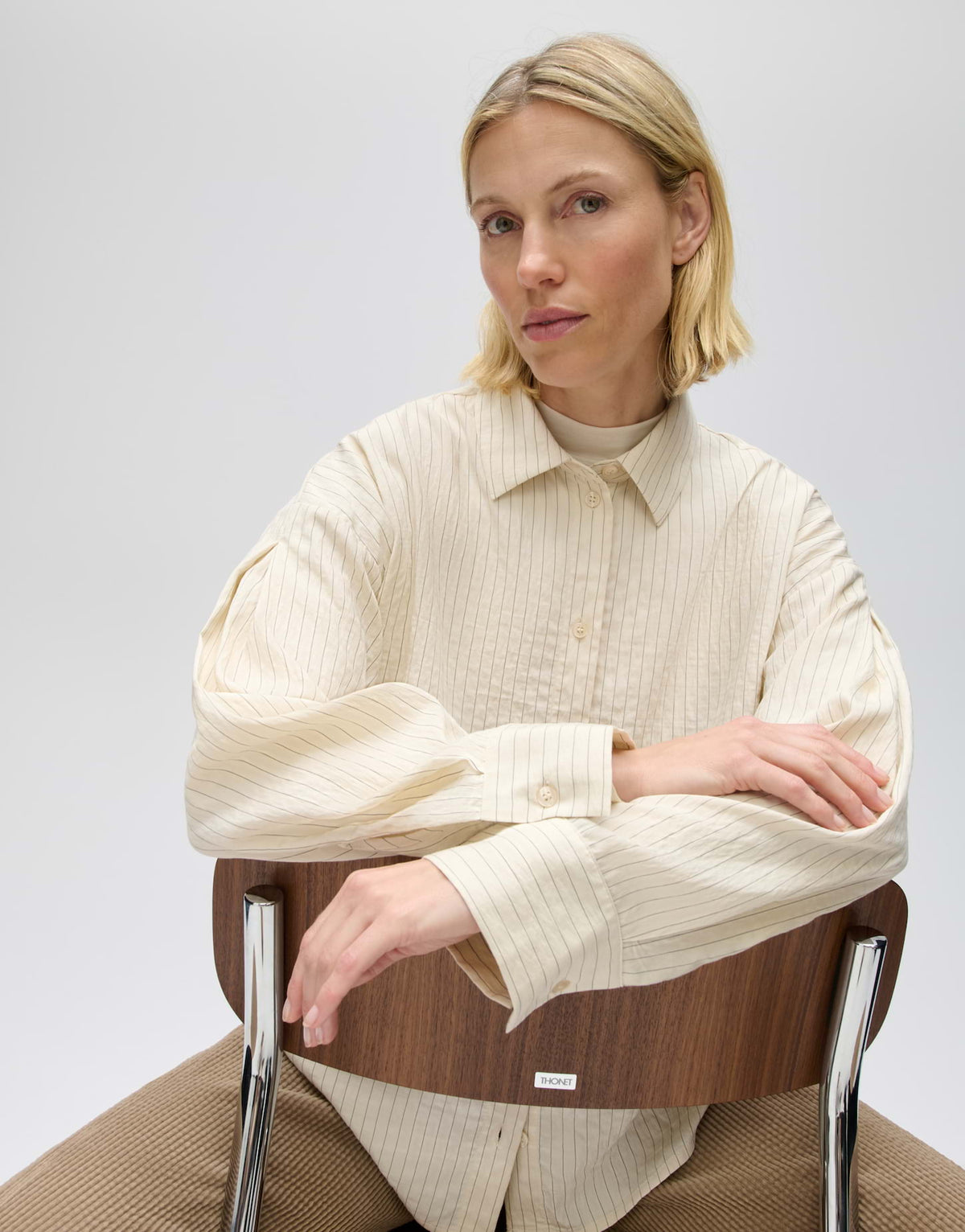 Flui Oversized Shirt With Pleated Details