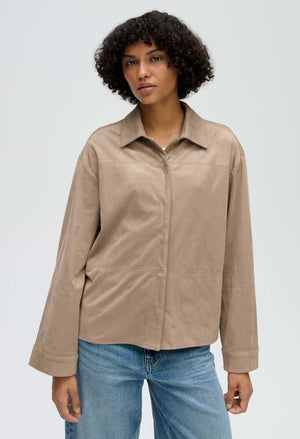 Filara Loose Fit Faux Suede Blouse – Pamela Scott