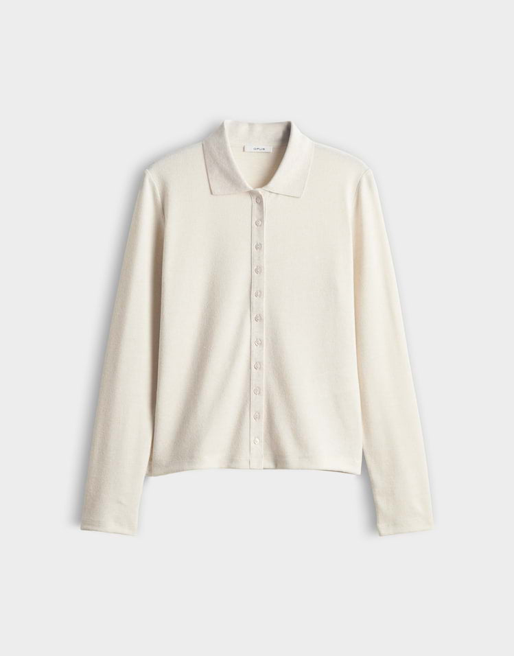Sugimi Polo Top With Long Sleeves