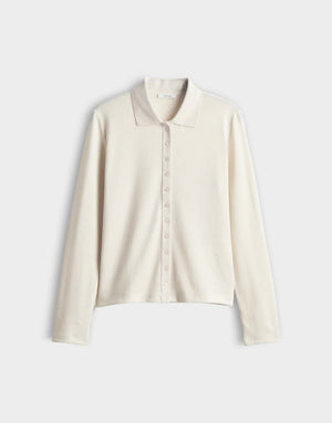 Sugimi Polo Top With Long Sleeves
