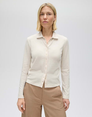 Sugimi Polo Top With Long Sleeves