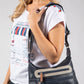 Contrast crossbody bag