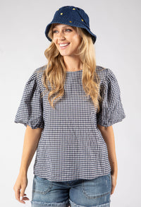 Heart Embroidered Bucket Hat