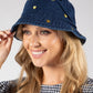 Heart Embroidered Bucket Hat