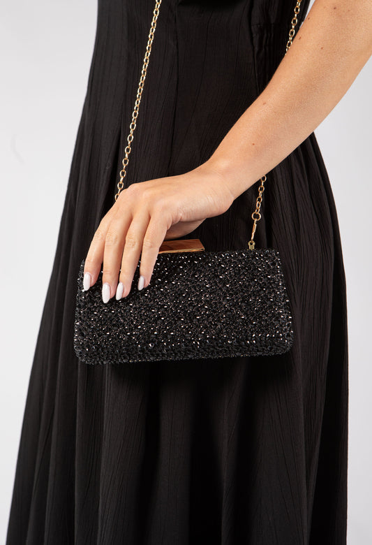 Water Drop Diamante Clutch