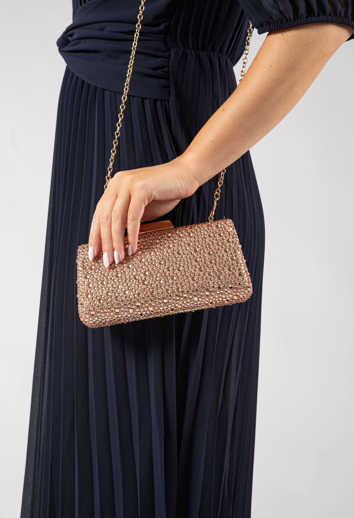 Water Drop Diamante Clutch