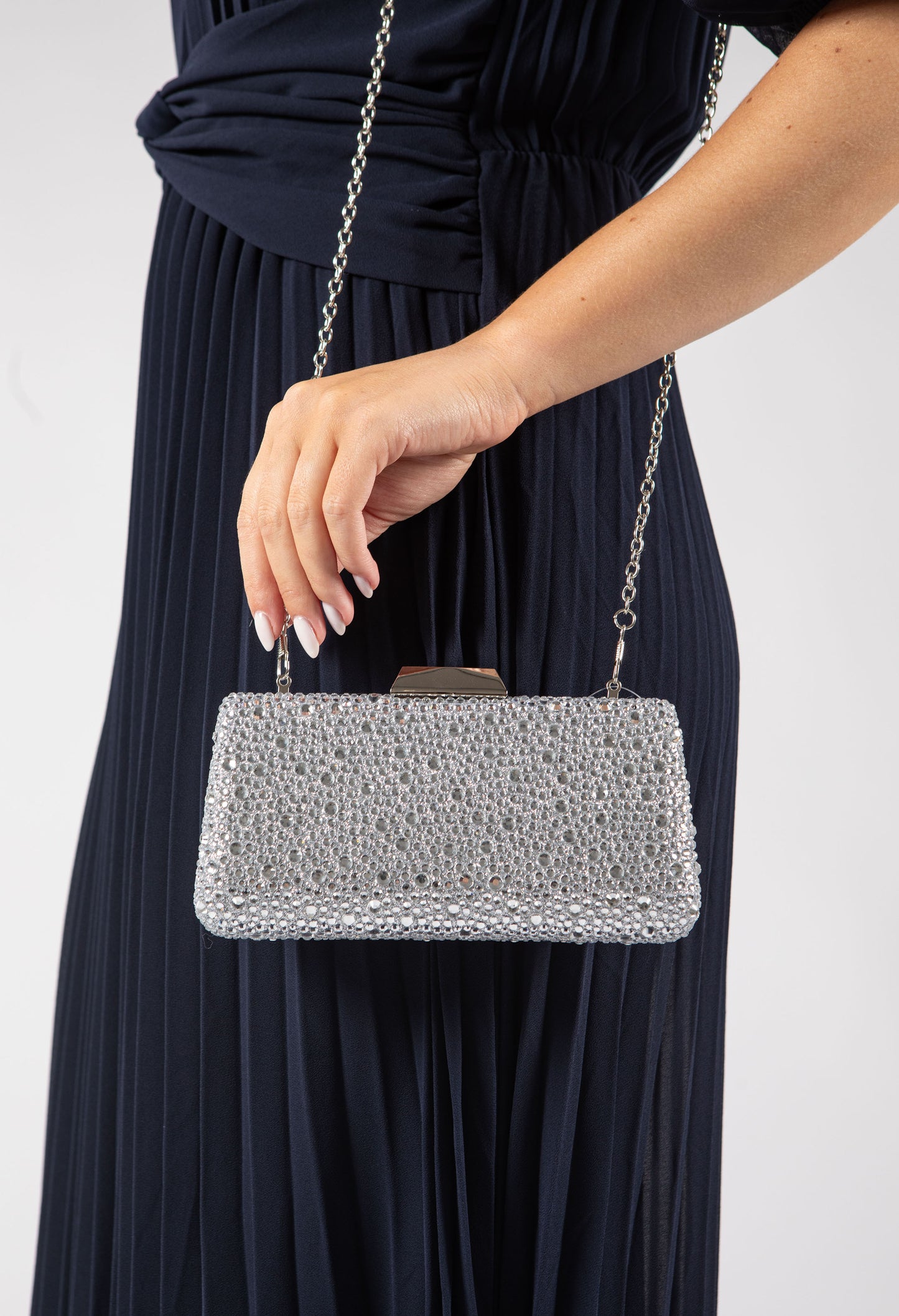 Water Drop Diamante Clutch