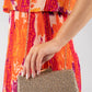 Water Drop Diamante Clutch