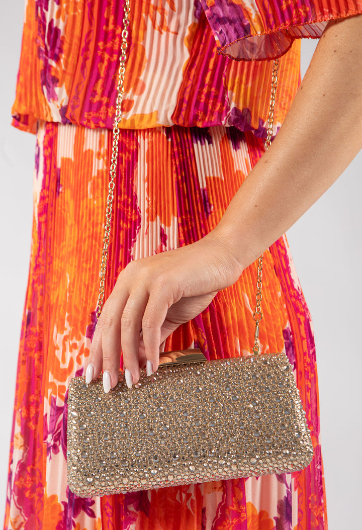 Water Drop Diamante Clutch