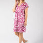 Isa Silky Touch Palm Print Dress