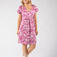 Isa Silky Touch Palm Print Dress