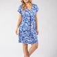 Isa Silky Touch Palm Print Dress