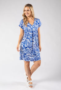 Isa Silky Touch Palm Print Dress