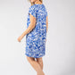 Isa Silky Touch Palm Print Dress