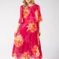 Blossom Plisse Pleated Pop Over Dress