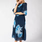 Blossom Plisse Pleated Pop Over Dress