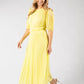 Twisted Waist Plisse Dress