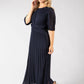 Twisted Waist Plisse Dress