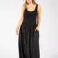 Ribbed Bodice Maxi Dress