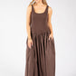 Ribbed Bodice Maxi Dress