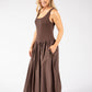 Ribbed Bodice Maxi Dress