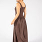 Ribbed Bodice Maxi Dress