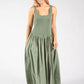 Ribbed Bodice Maxi Dress
