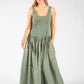 Ribbed Bodice Maxi Dress
