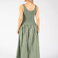 Ribbed Bodice Maxi Dress