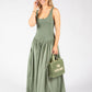 Ribbed Bodice Maxi Dress