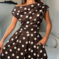 Betty Asymmetric Neckline Skater Midi