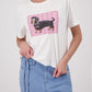 T-shirt with dachshund print