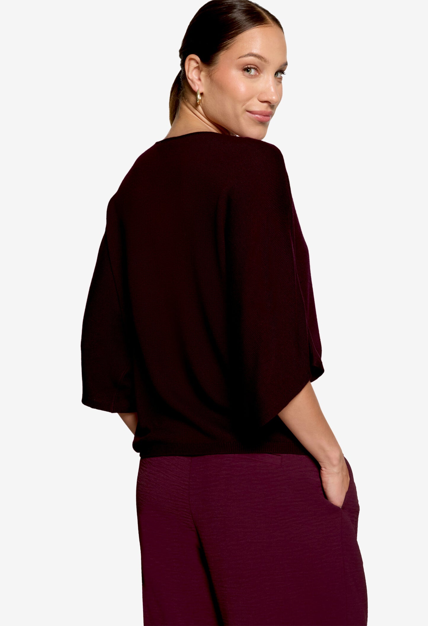 Batwing Sleeve Knit Jumper