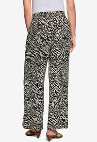 Wide Leg Zebra Trousers