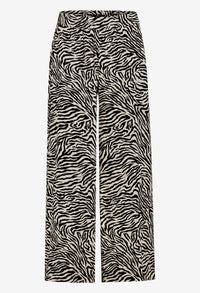 Wide Leg Zebra Trousers