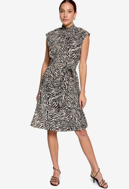 Zebra Print Short Dress
