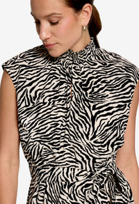 Zebra Print Short Dress