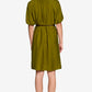 Belted Puff Sleeve Dress
