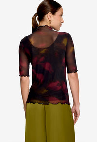 Floral Mesh Top
