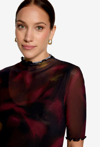 Floral Mesh Top