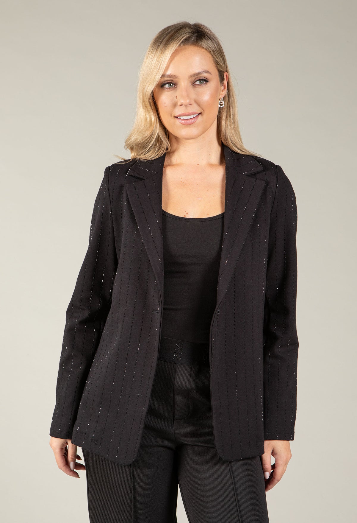 Diamante Stripe Detail Blazer
