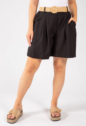 Linen Look Bermuda Shorts
