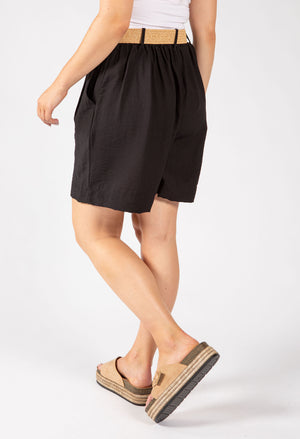 Linen Look Bermuda Shorts