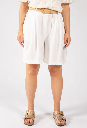 Linen Look Bermuda Shorts