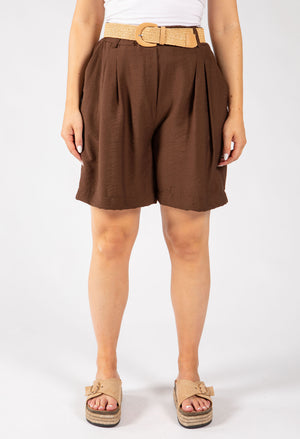 Linen Look Bermuda Shorts