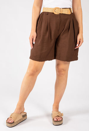 Linen Look Bermuda Shorts